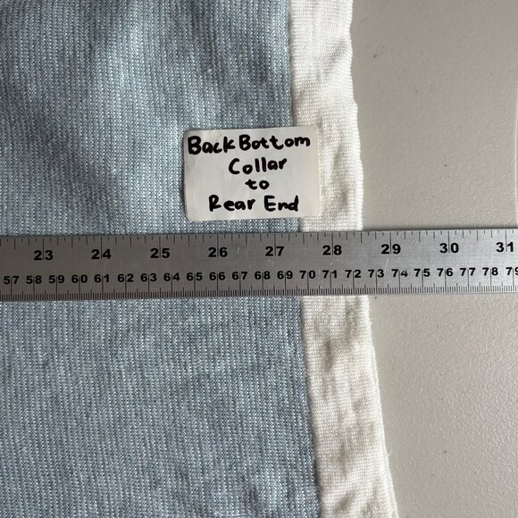 100% Capri 100% Linen Polo Shirt - Men's Size L - Blue - Picture 7 of 8